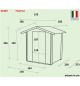 Casetta Bh16 Fiamma 178x273 cm porta doppia cieca