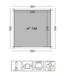 Casetta Asia cm 300x300