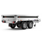 Rimorchio a 2 assi con freni e sponde in acciaio LBC 4260 STB