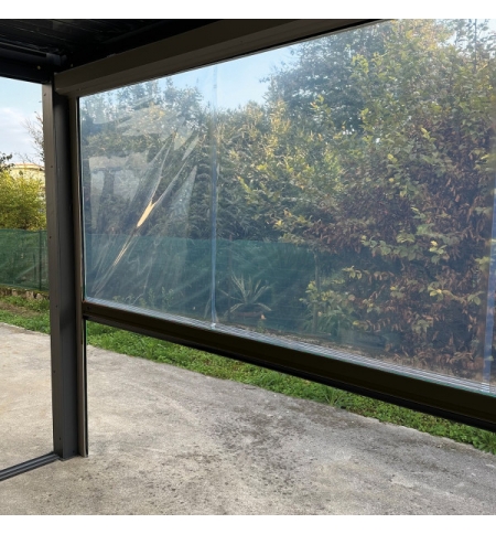 Tenda a caduta in PVC compatibile con pergola ATENA 120